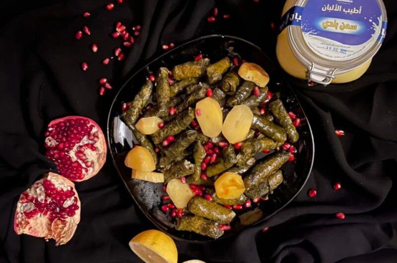 ورق عنب بالسمن البلدي